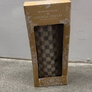 MacKenzie-Childs Courtly Checkered Candle